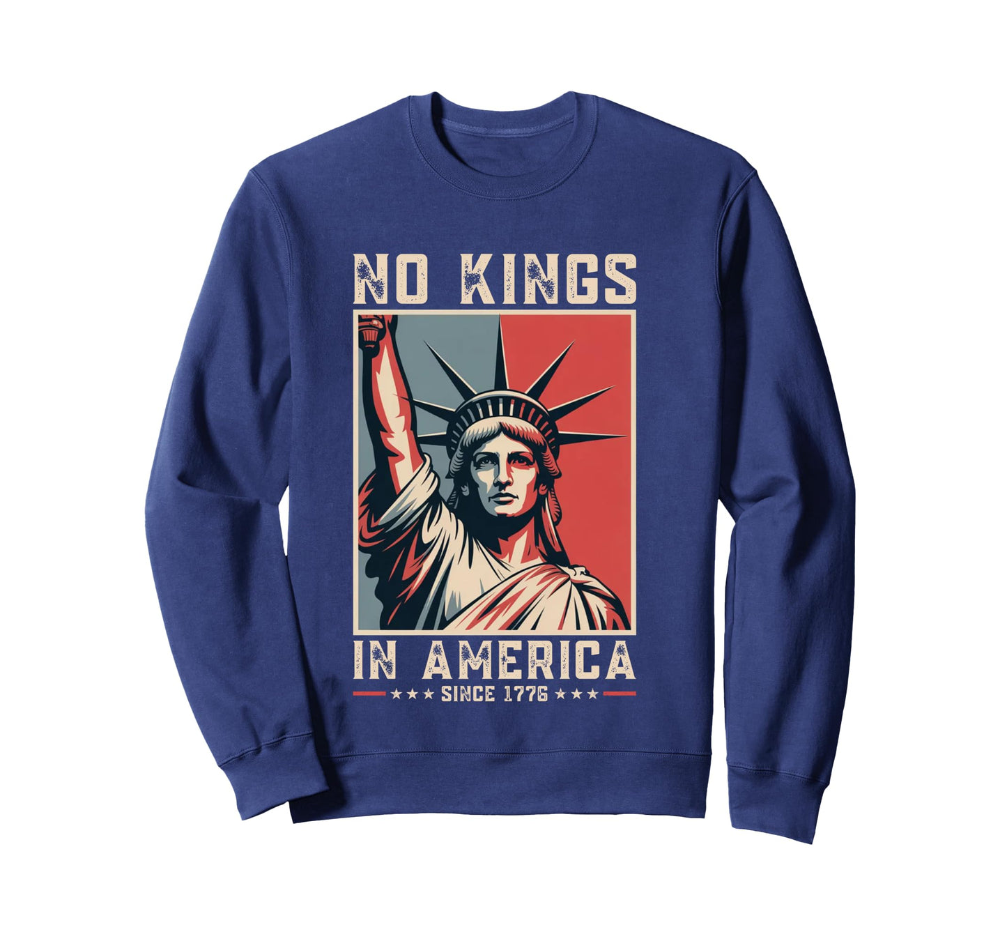 No Kings In America Since 1776 Political Protest Men Women Long Sleeve T-Shirt