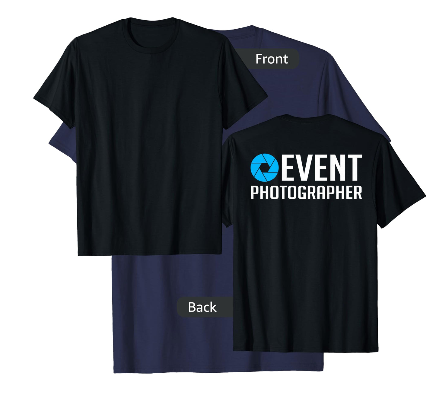 Official Staff Job (Back Printed) Event Photographer T-Shirt