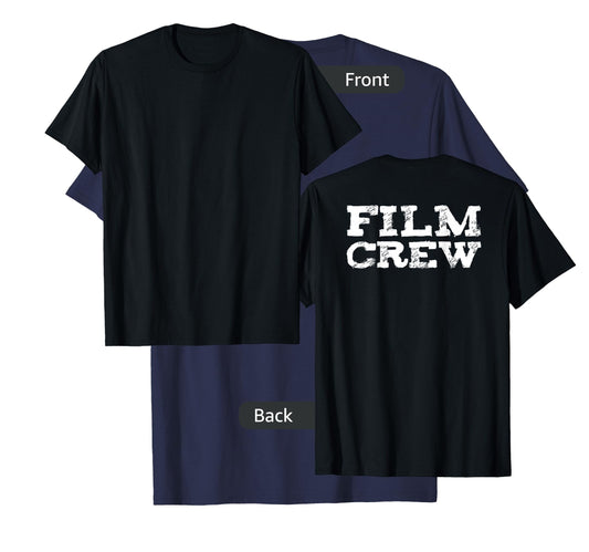 Back ONLY Film Crew TV Camera Production Shirt T-Shirt