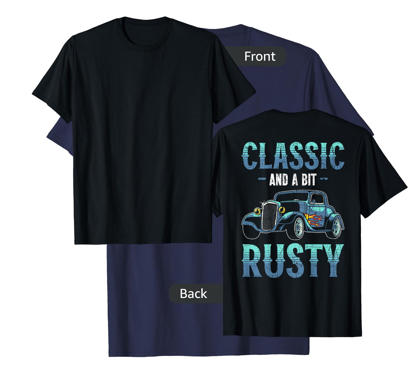 Backprint Restore Vintage Car Auto Detailing T-Shirt