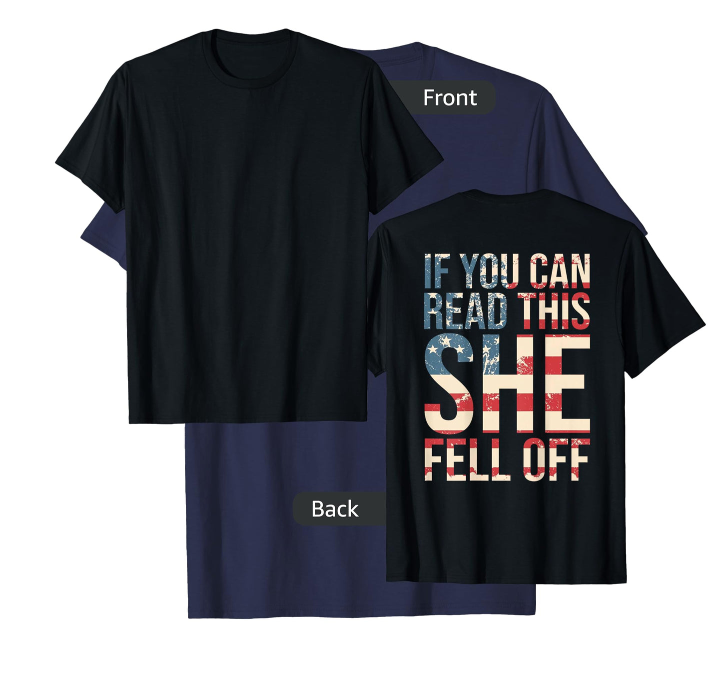 Funny If You Can Read This She Fell Off Biker Motorcycle T-Shirt