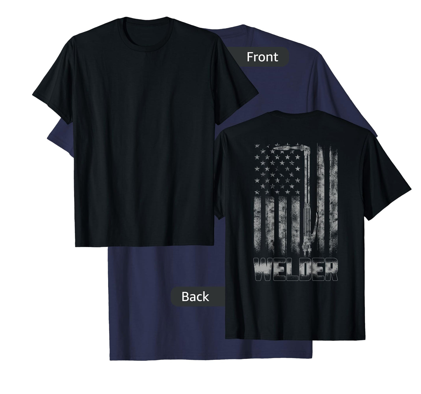 Distressed Welder American flag shirt USA Patriotic Welder T-Shirt
