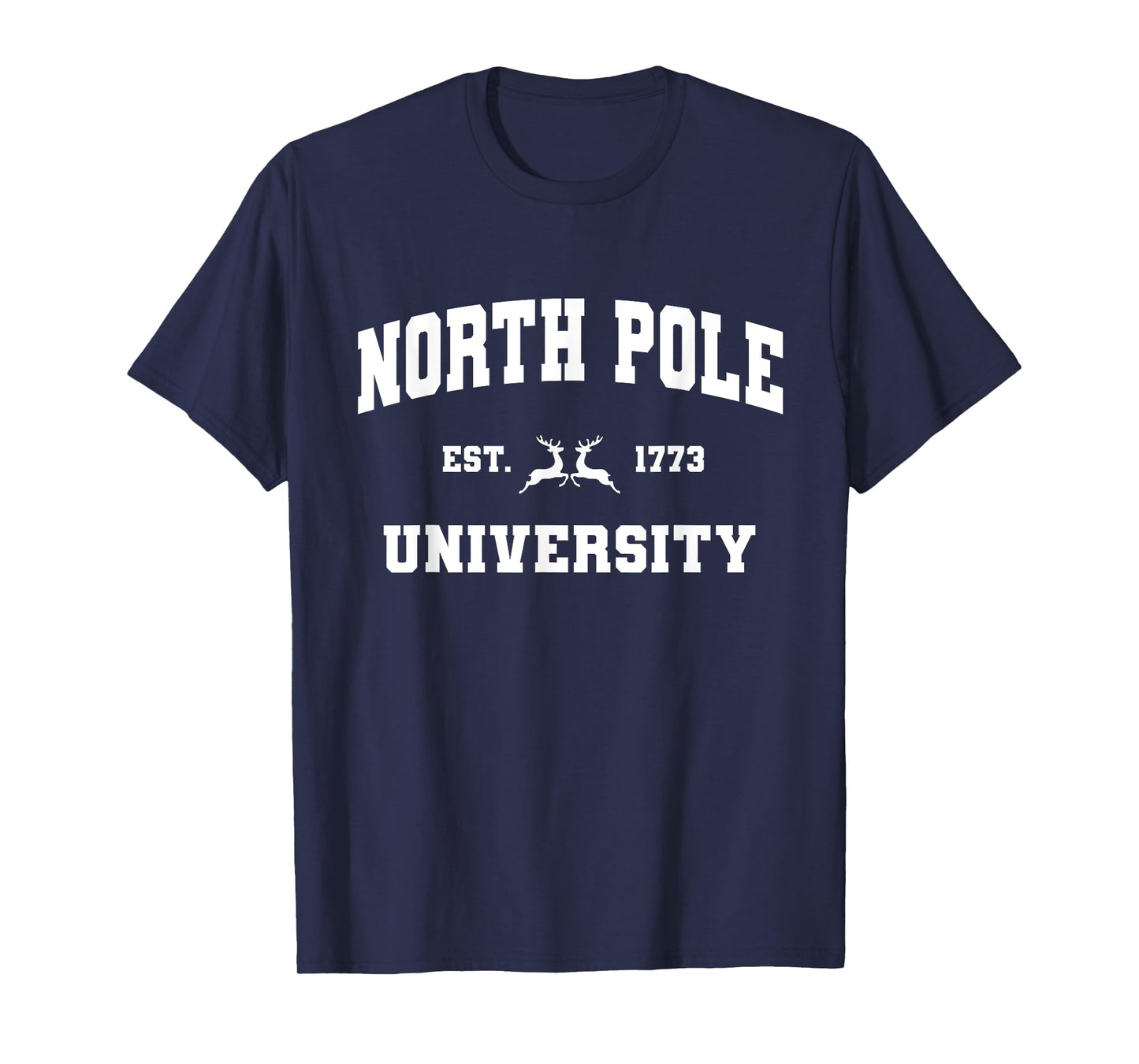 Christmas North Pole University Santa Workshop Elves Red T-Shirt