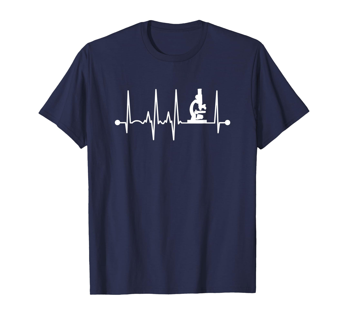 Microscope Heartbeat Microbiology Gifts for Microbiologist T-Shirt