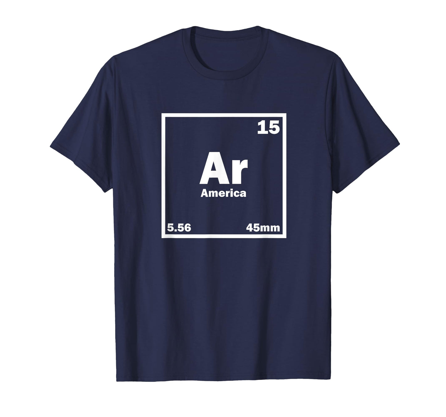 Cool America Gun Shirt - AR-15 Periodic Table Tee T-Shirt
