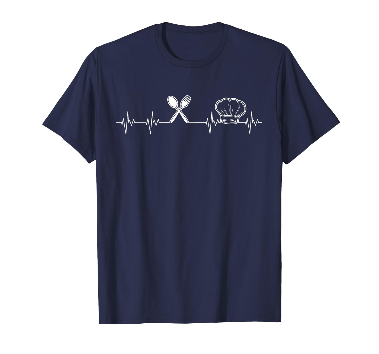 Chef Heartbeat Funny Culinary Chef Gift Cooking Lover T-Shirt