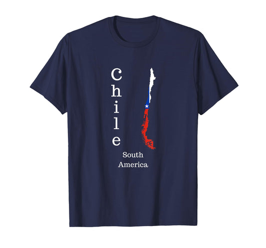 Map of Chile South America t-shirt T-Shirt