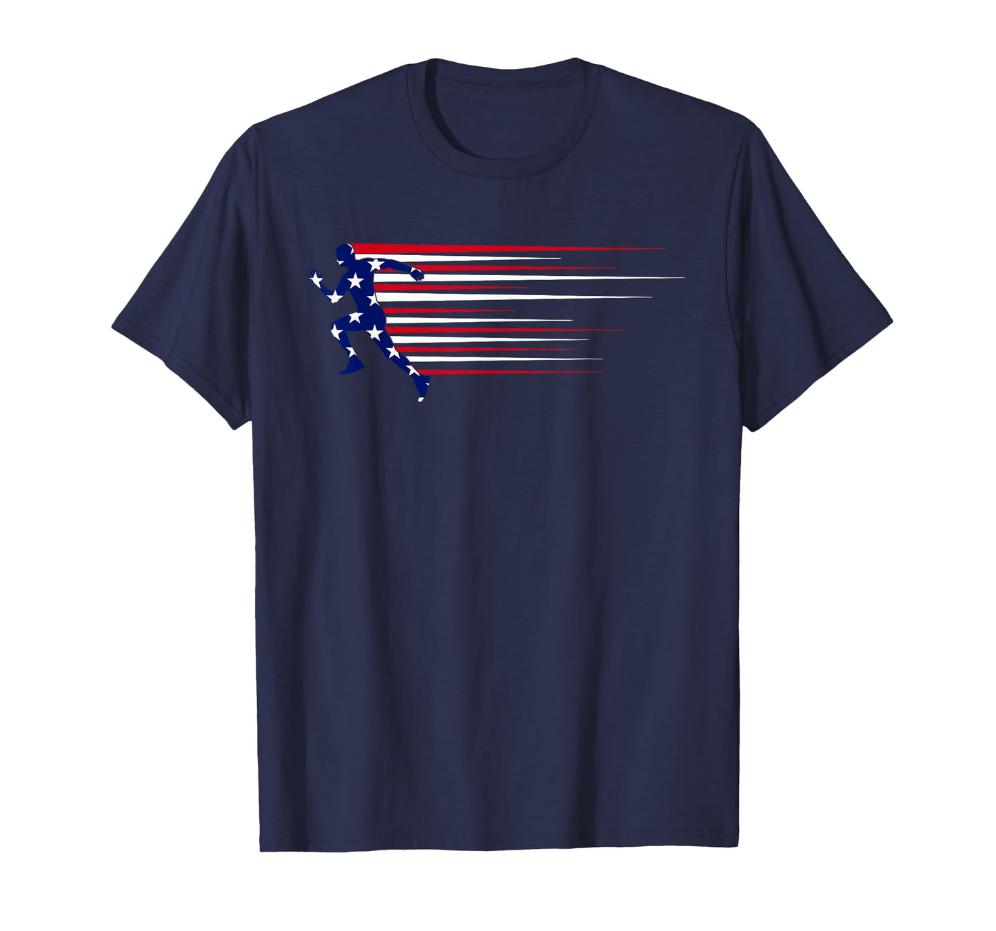 Best USA American Flag Track And Field Gift Team Men Women T-Shirt