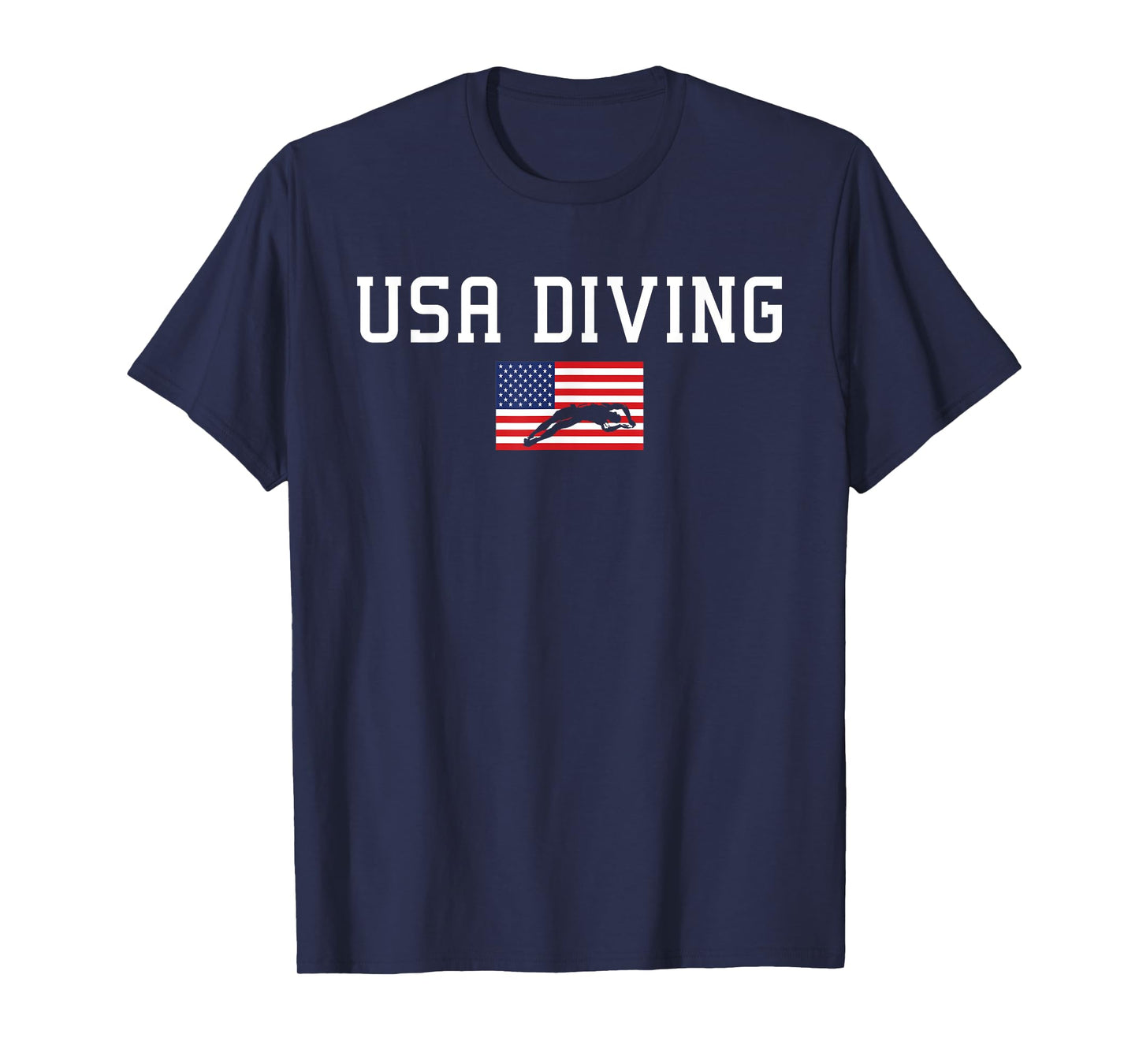 USA Diving American Flag T-Shirt T-Shirt
