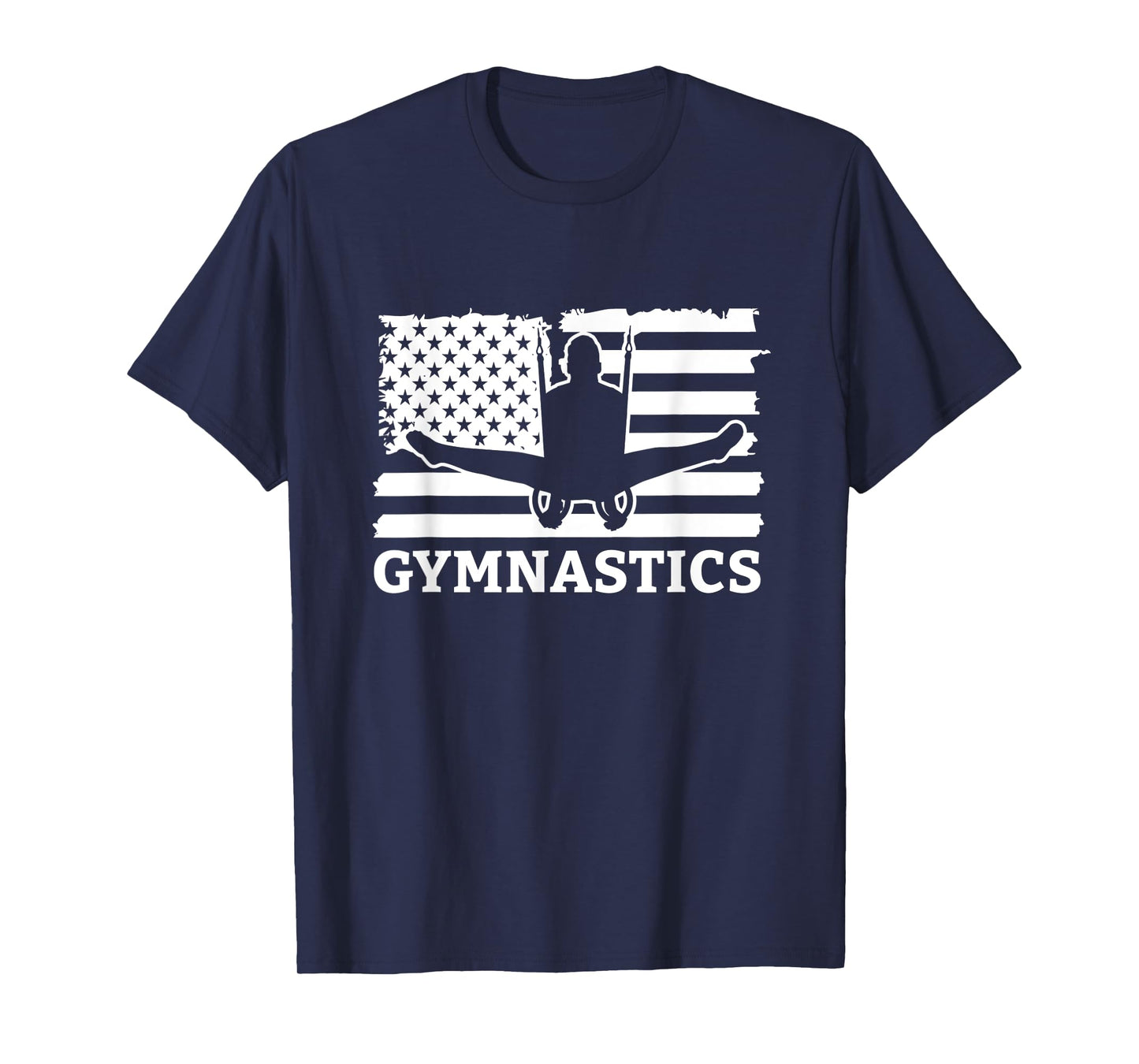 American Gymnastics USA Flag Gymnast Athlete Women Kids Men T-Shirt
