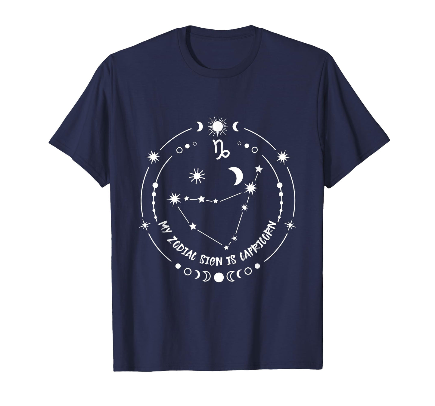 Zodiac Sign Capricorn with Star Constellation T-Shirt