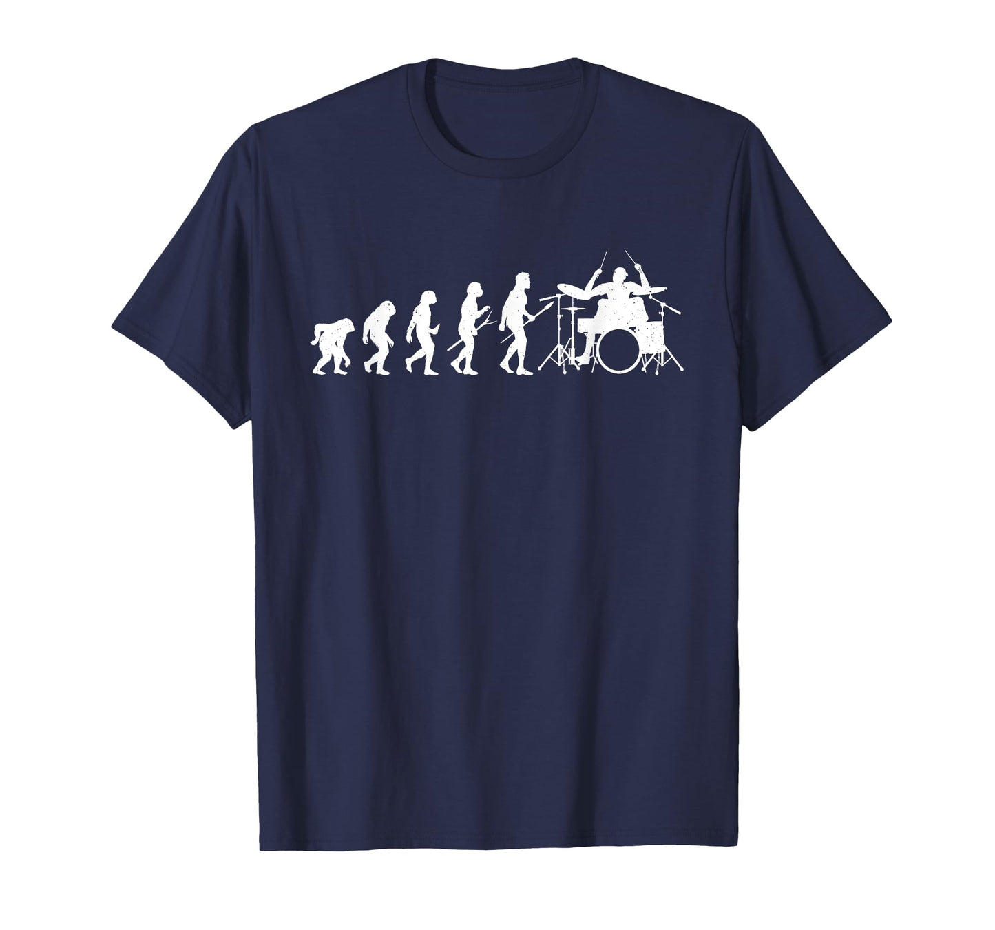 Funny Drumming Shirts - Evolution Of Drummer - Percussionist Band Drumming T-Shirt - Black - Small - Short Sleeve - Unisex-Adults, Unisex-Kids