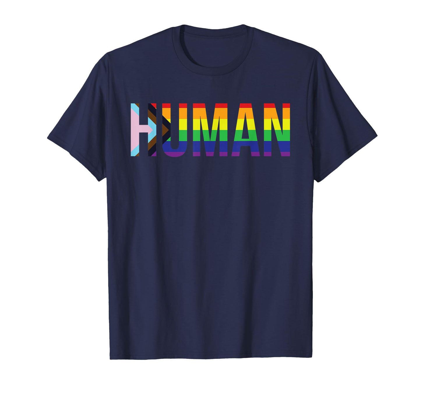 Human LGBTQIA+ Flag LGBTQ+ Flag shirt LGBTQIA+ Flag Human T-Shirt
