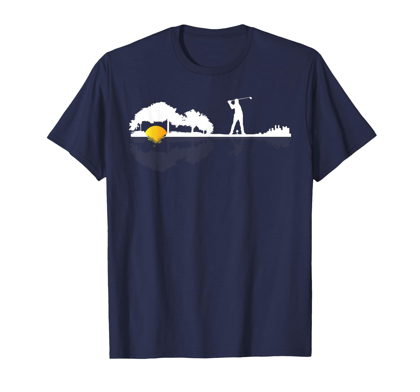 Cool Guitar Golf Player Gift Guitarist Golfer Unique Golfing T-Shirt