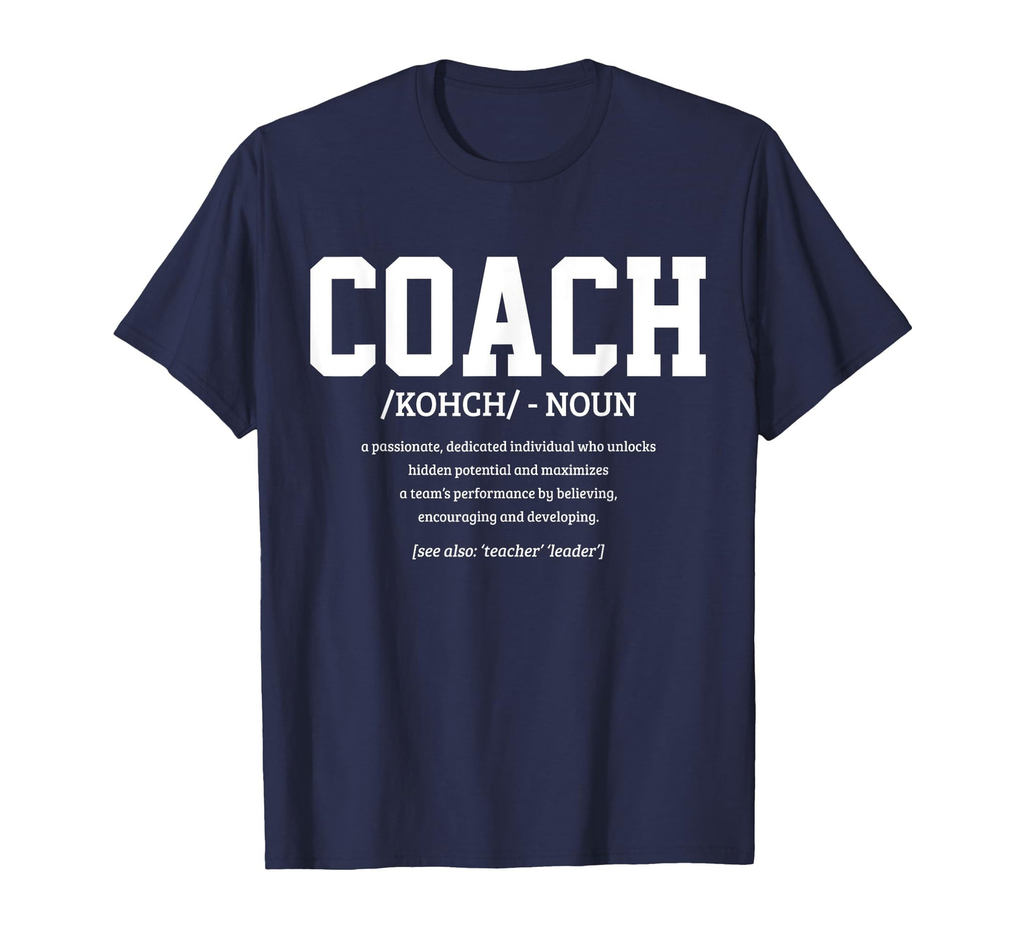 Coach Definition Funny Handball Football Trainer Sport T-Shirt