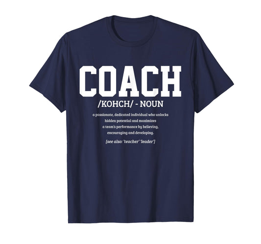 Coach Definition Funny Handball Football Trainer Sport T-Shirt