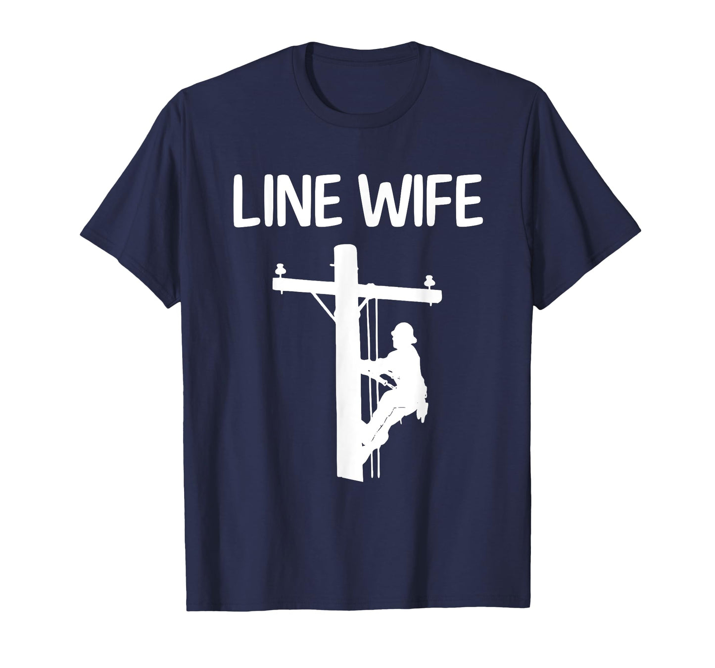 Cool Lineman Wife For Women Girls Electrician Linemen Fiance T-Shirt