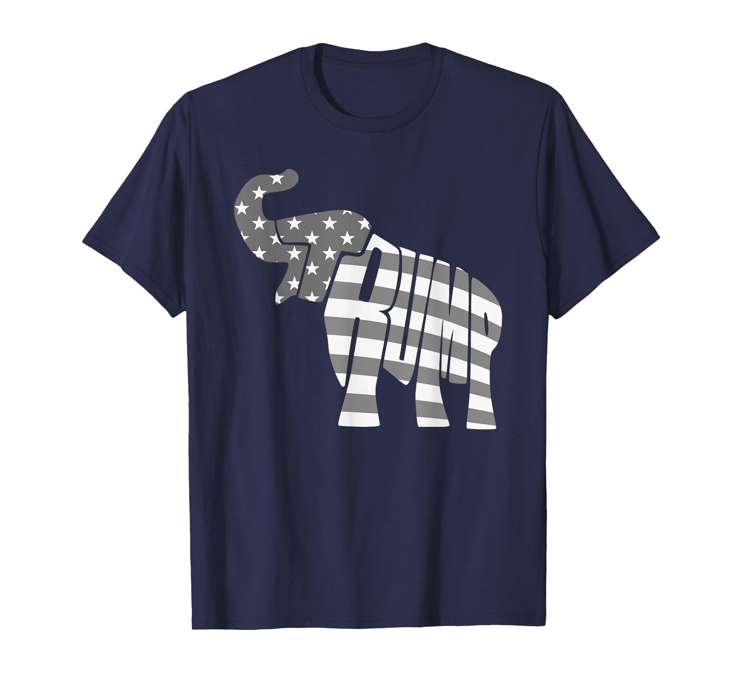 Cute Trump Gift | Proud American Flag Elephant For Men Women T-Shirt