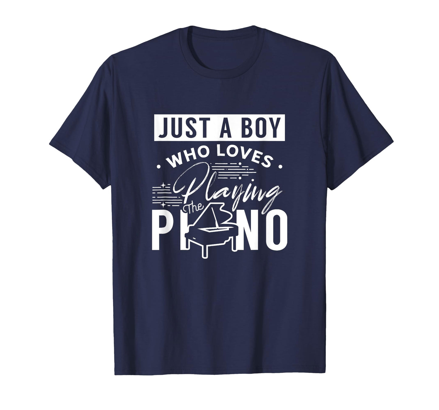 A Boy Who Loves Playing The Piano Pianist Musician Pianos T-Shirt