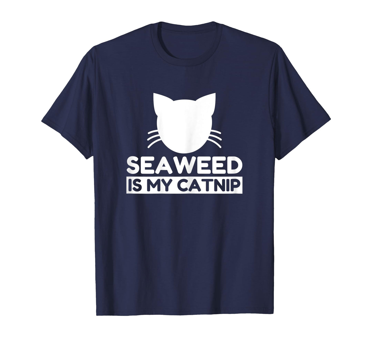 Seaweed Lover Funny Cute Cat Gifts Women Kids T-Shirt