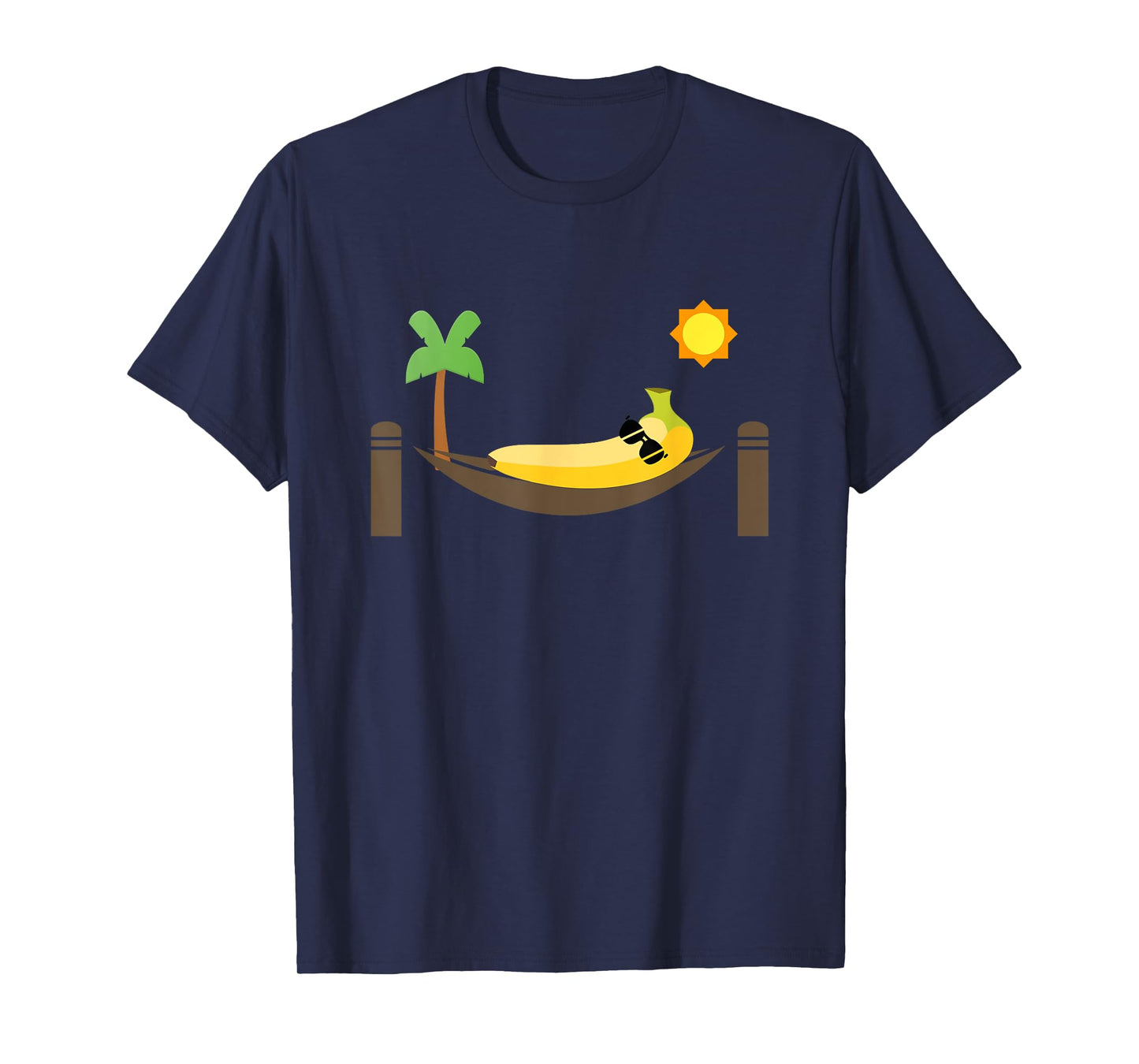 Banana in a Hammock Punny Fruit T-Shirt