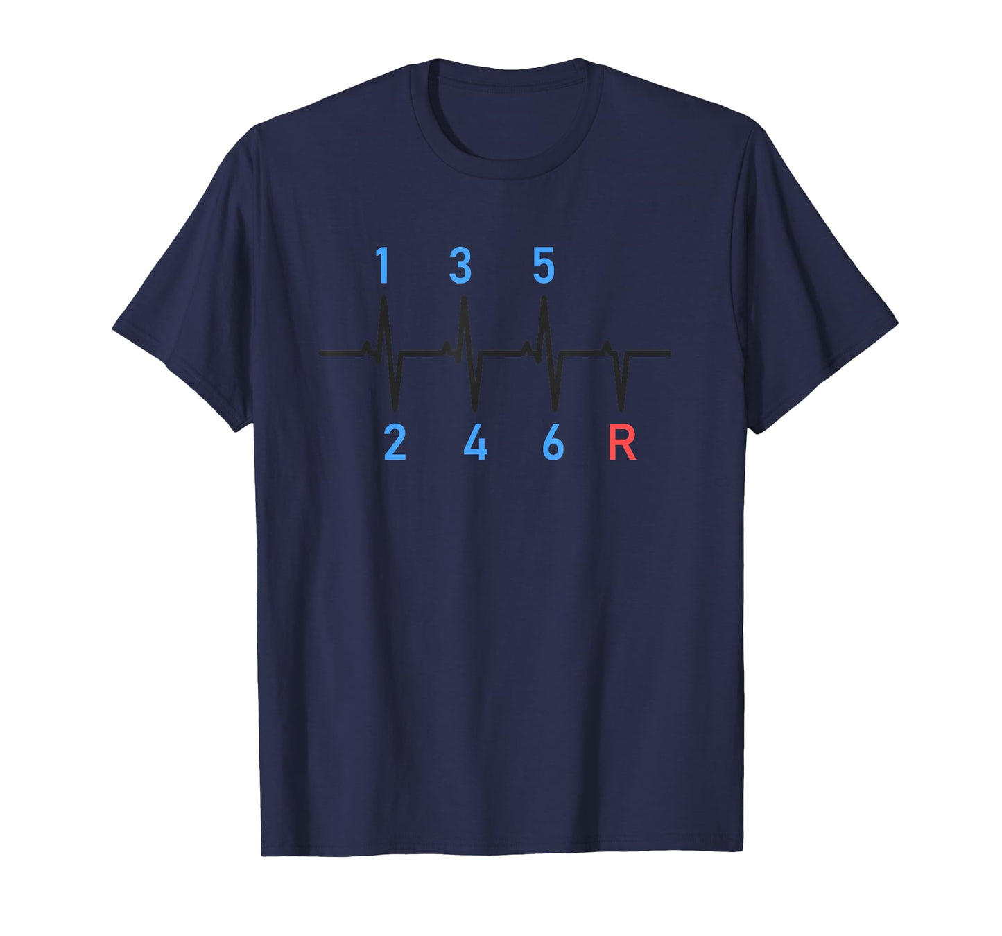 6 Speeds Gear Shift Manual Transmission Funny Car Race Gift T-Shirt