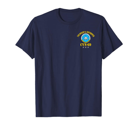 USS Dwight D. Eisenhower CVN-69 Aircraft Carrier Veteran T-Shirt