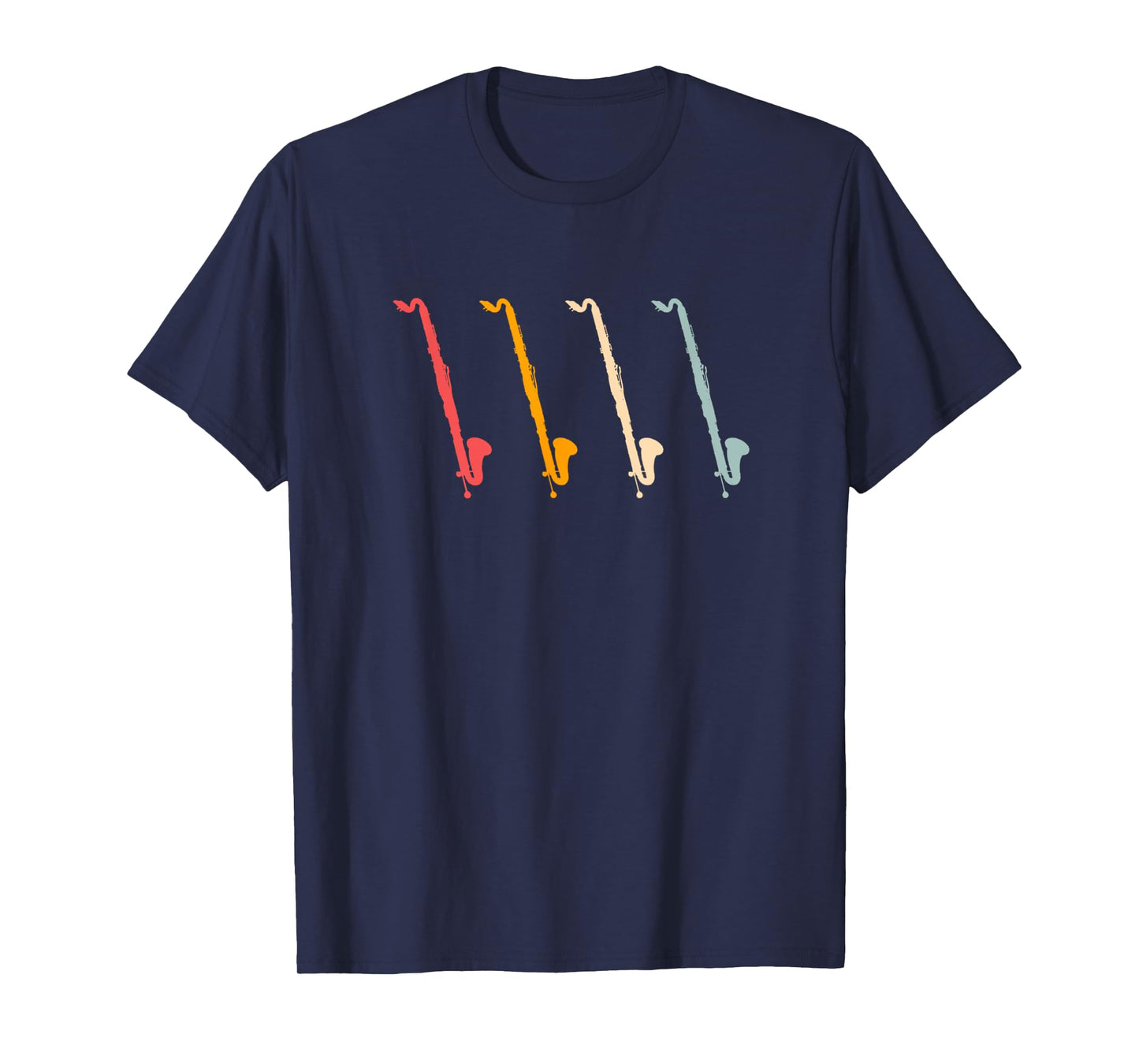 Contrabass Clarinet Retro Bass Clarinet Silhouette T-Shirt