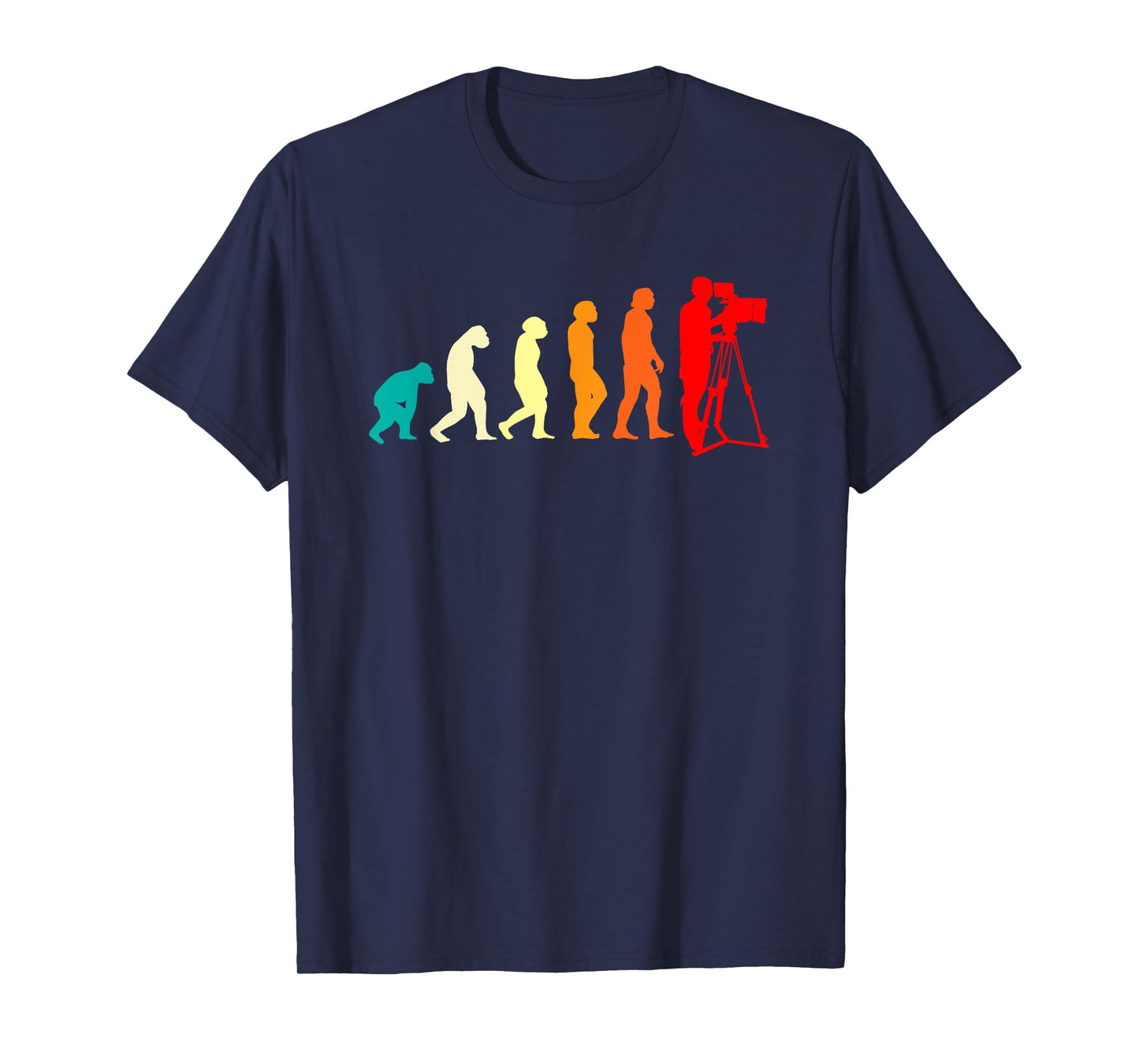 Film School Filmmaker Cinematographer Evolution Retro T-Shirt