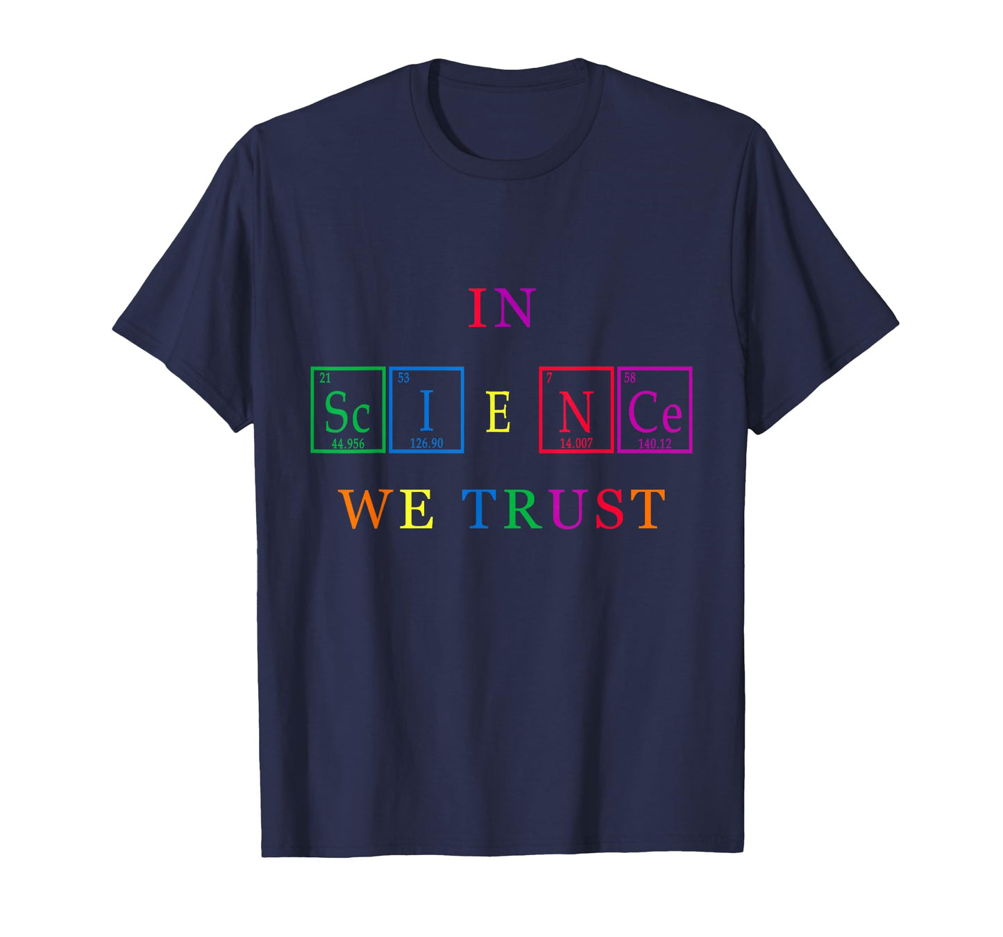 Cute Rainbow In Science We Trust T-Shirt - Gay Pride Shirt T-Shirt