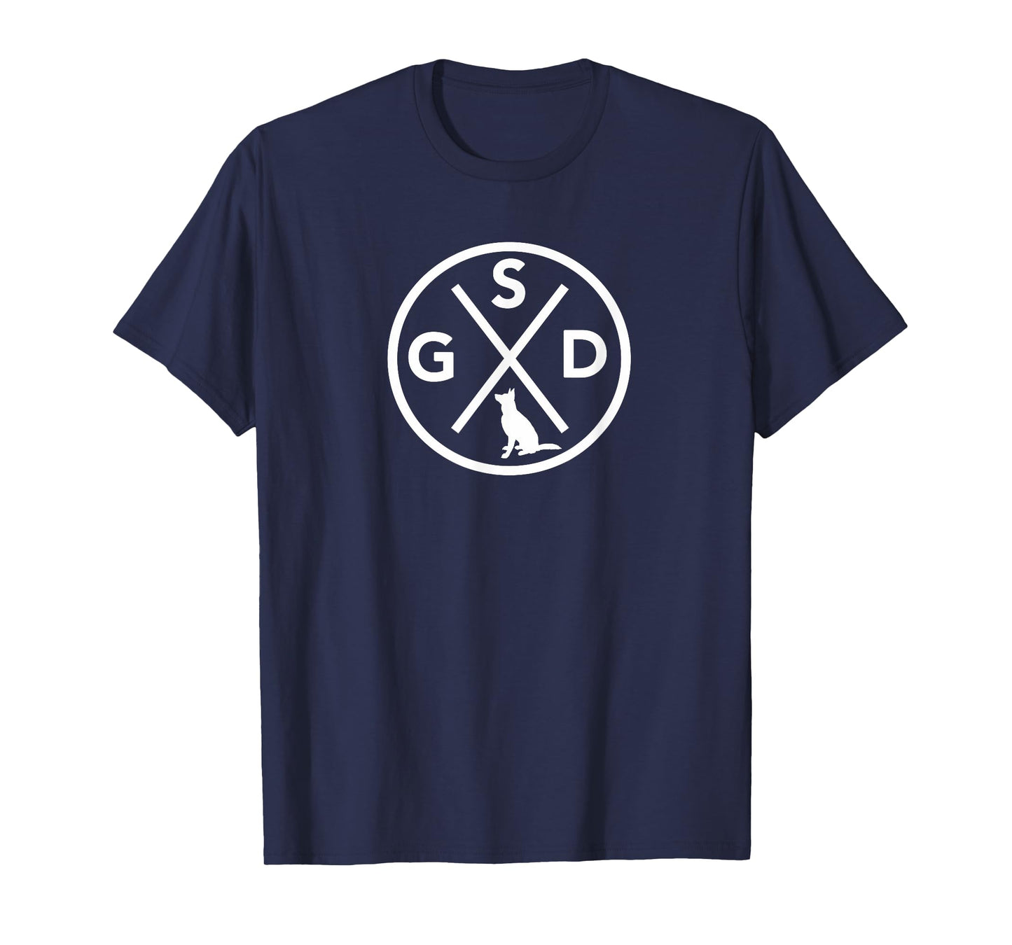 GSD shirt. German Shepard dog dad mom USA tee T-Shirt