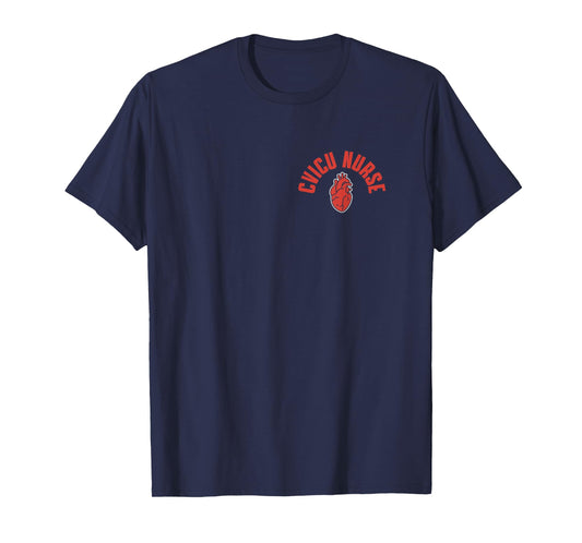 CICU Designs Cardiovascular Intensive Care Unit CVICU Nurse Heart Cardiac Nurse Pocket Apparel RN T-Shirt