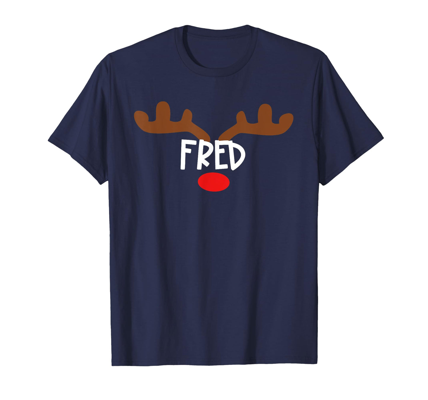 Fred Reindeer Antlers - Funny Christmas Gift T-Shirt