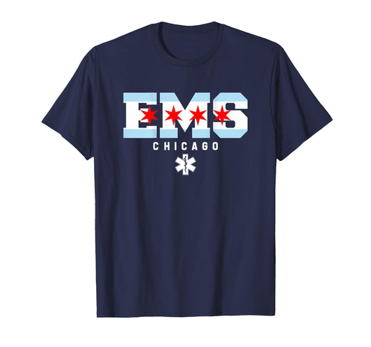 Chicago Illinois EMS Emergency Medical Services EMT Duty T-Shirt