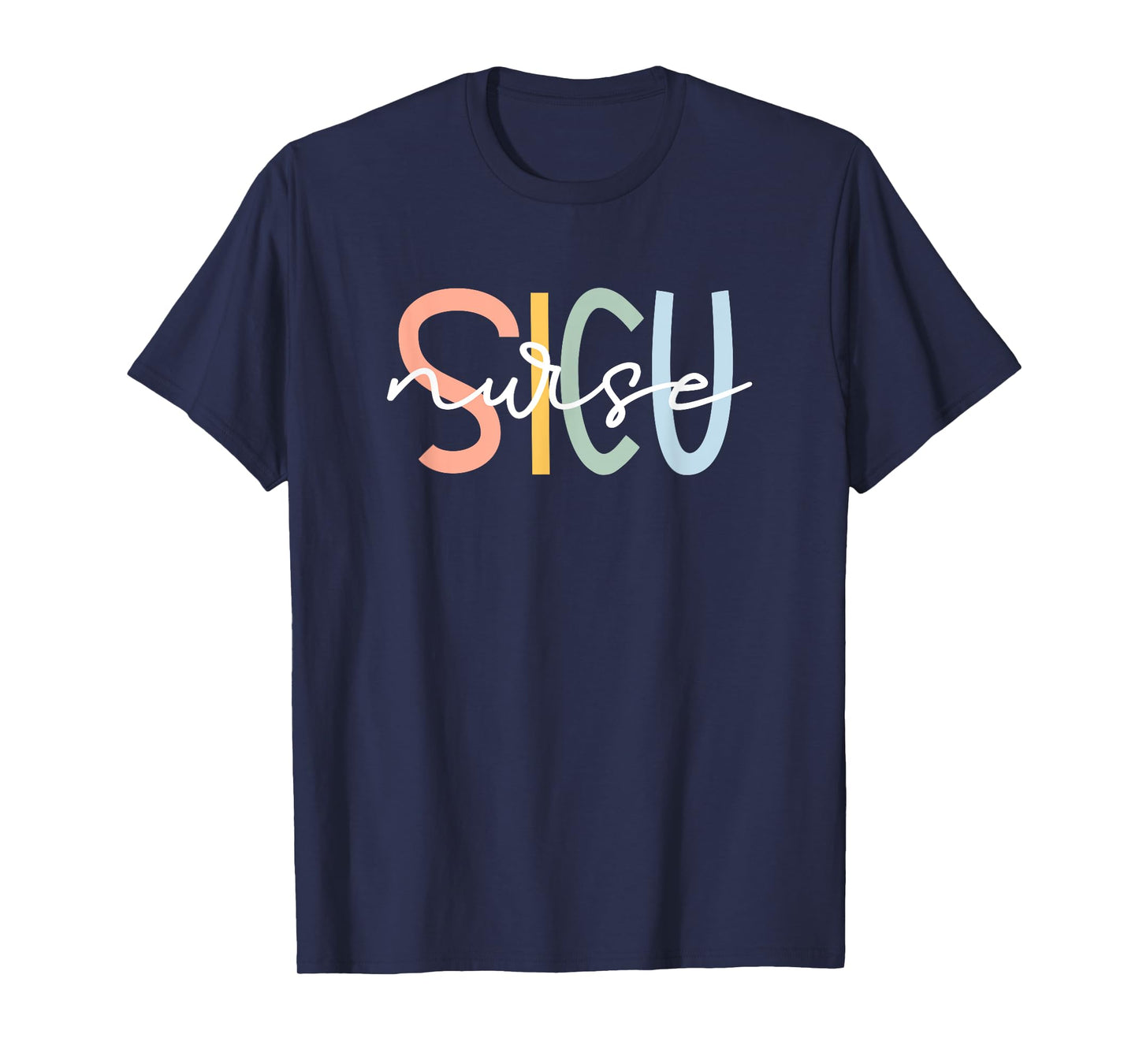 Cute Surgical ICU Nurse SICU Team Co. Women's Black SICU Nurse Surgery ICU Surgical Intensive Care Unit T-Shirt