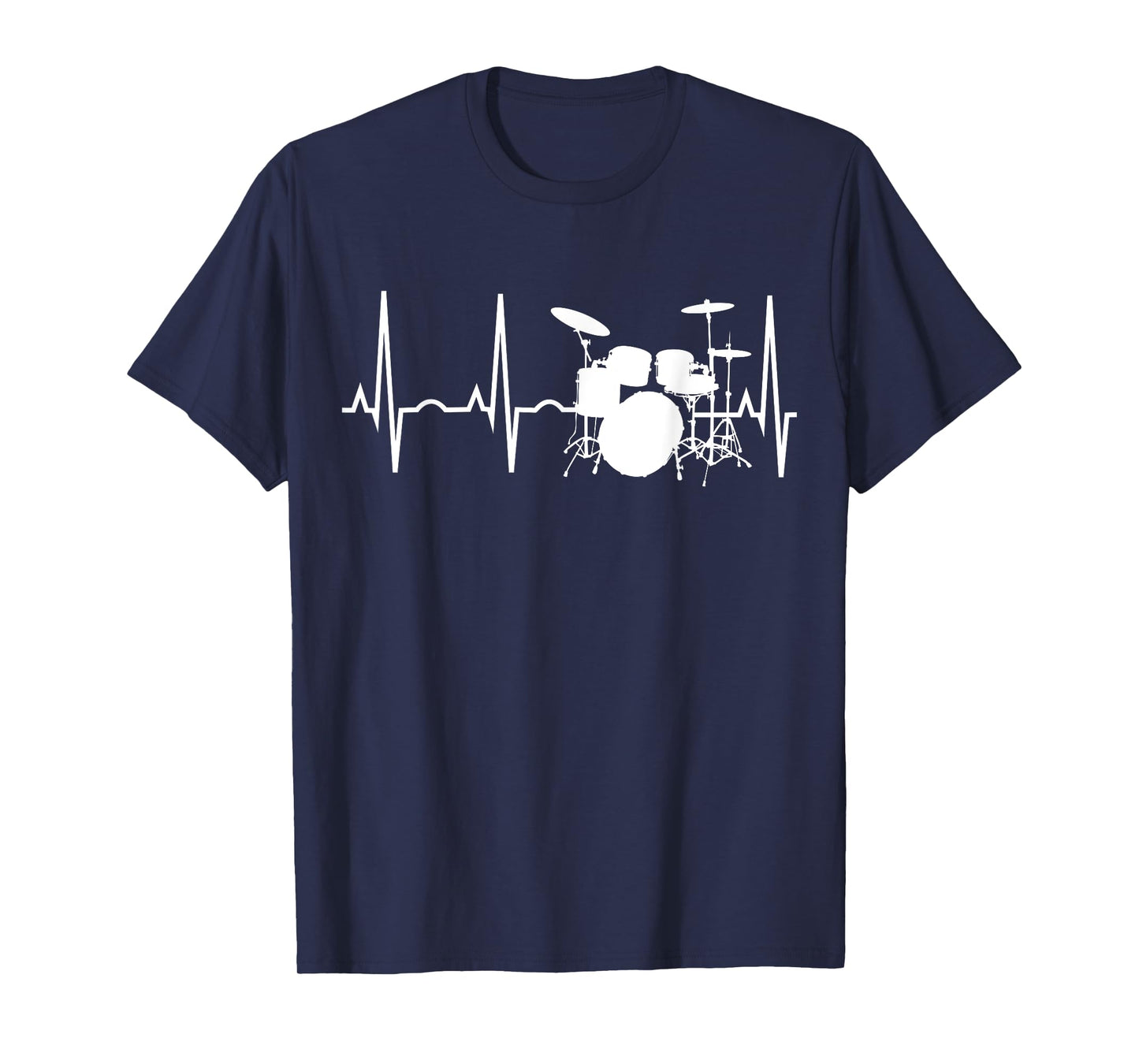 Drummer Heartbeat Shirt for Drummers Percussionist T-Shirt T-Shirt