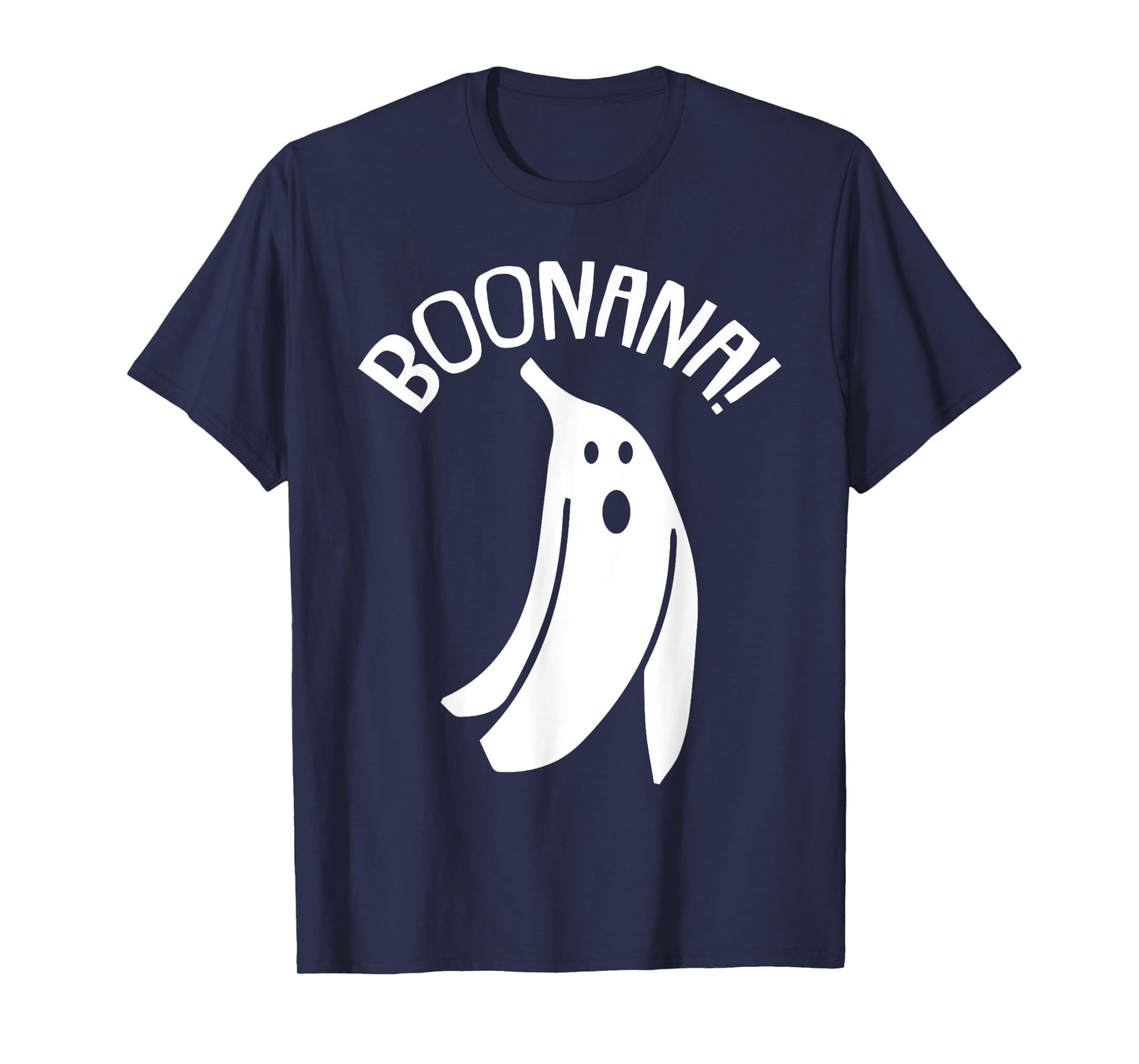 Boo-nana Lazy Halloween Costume Funny Ghost Banana Pun T-Shirt