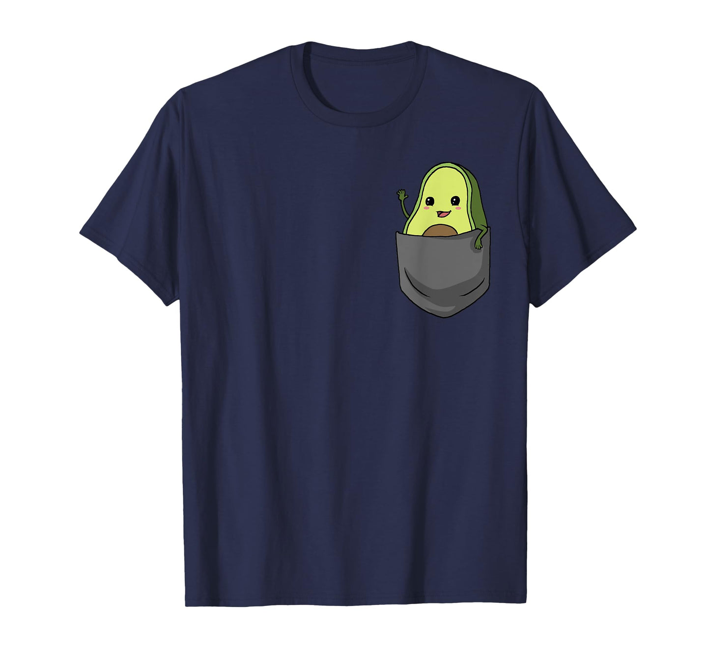 Avocado Pocket Funny Avocado in Pocket T-Shirt Small