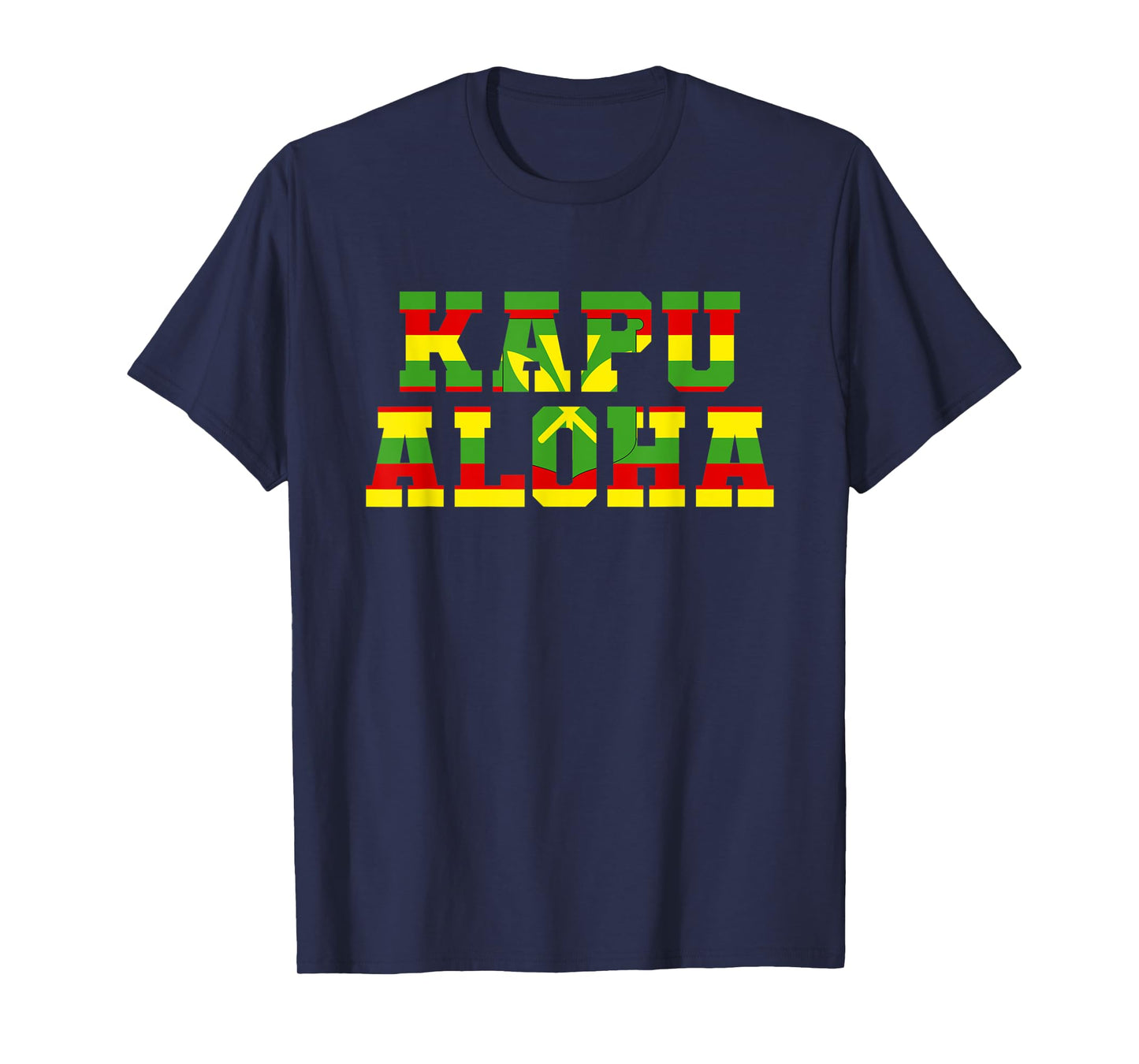 Native Hawaiian Flag Kanaka Maoli - Kapu Aloha T-Shirt
