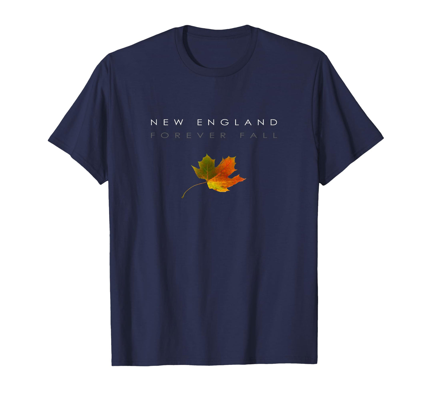 New England - Fall - Autumn - Minimalist - Falling Leaf T-Shirt