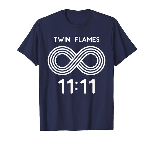 Twin Flame Soul Mate 11:11 Heart Eleven Infinity Design T-Shirt