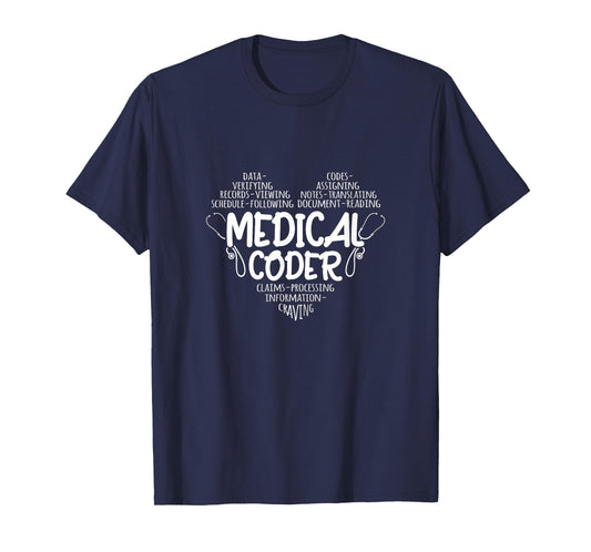 Coding Heart Medical Coder T-Shirt