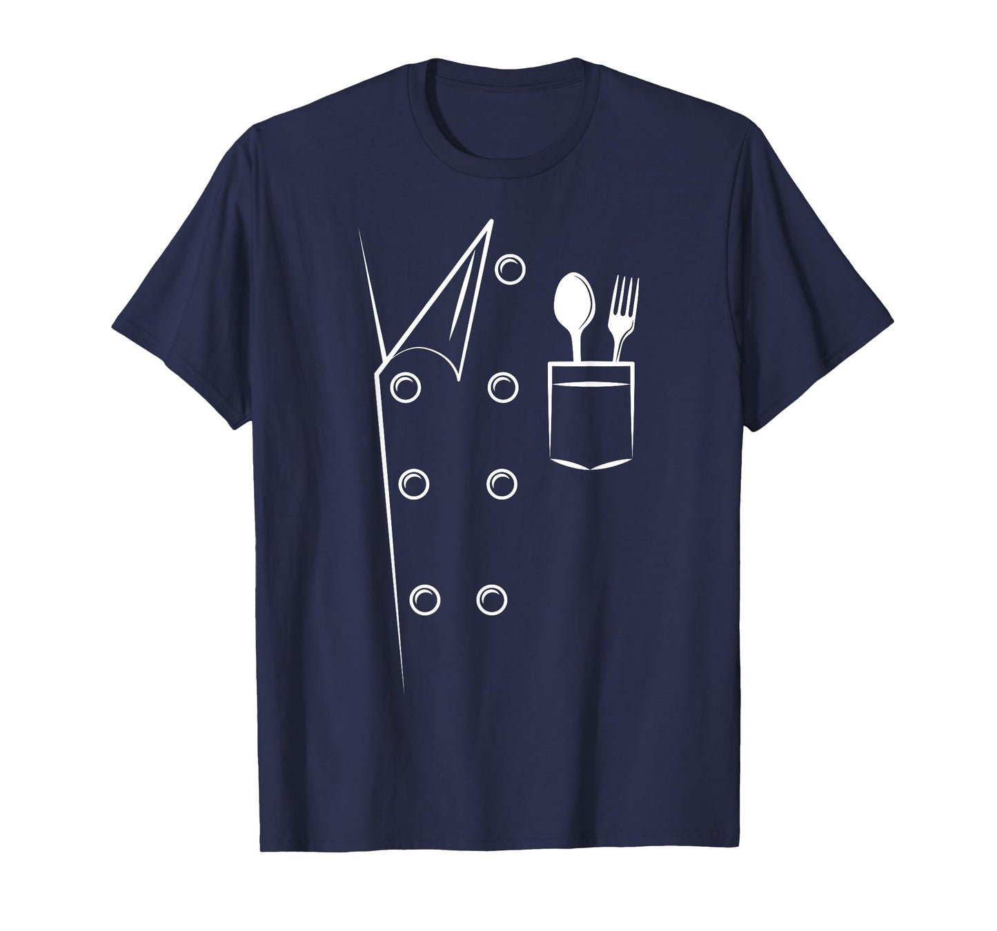 Chef Costume Spoon Fork Culinary Kitchen Chief Cook Cuisine T-Shirt