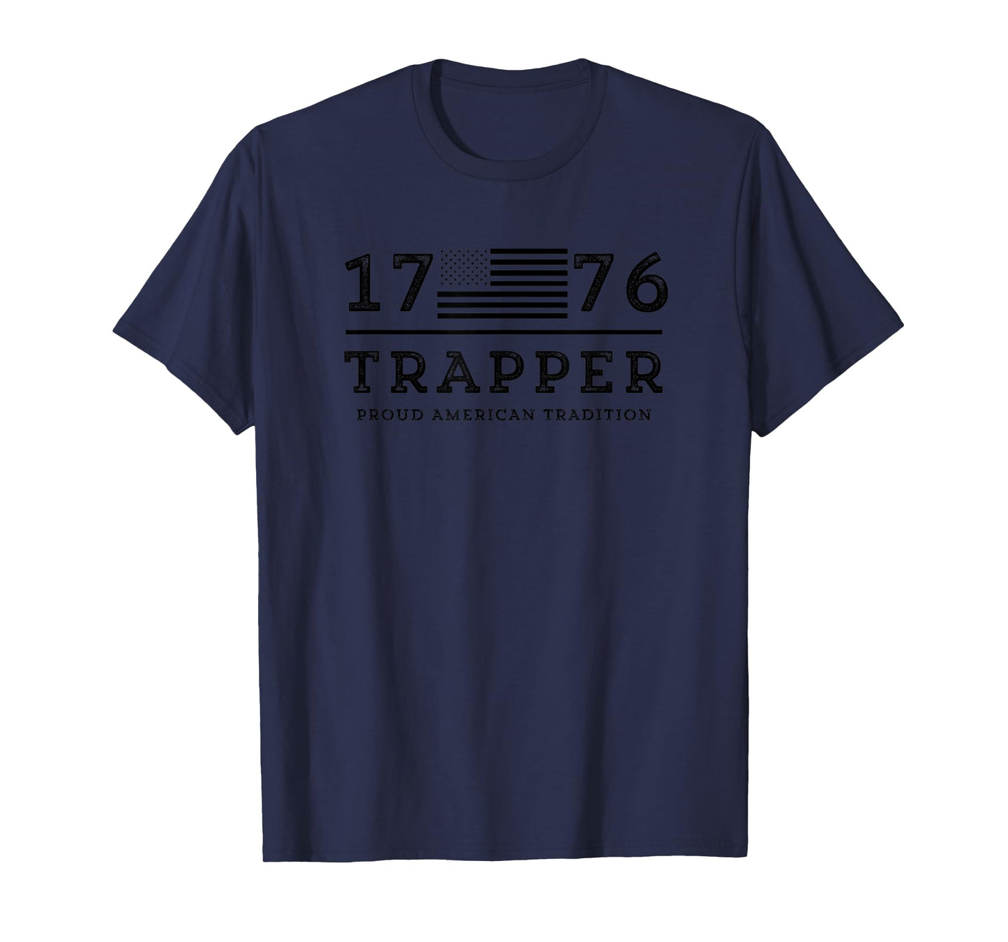 Trapping Shirt with a USA Flag and Vintage Style Text T-Shirt for Women Kids Men