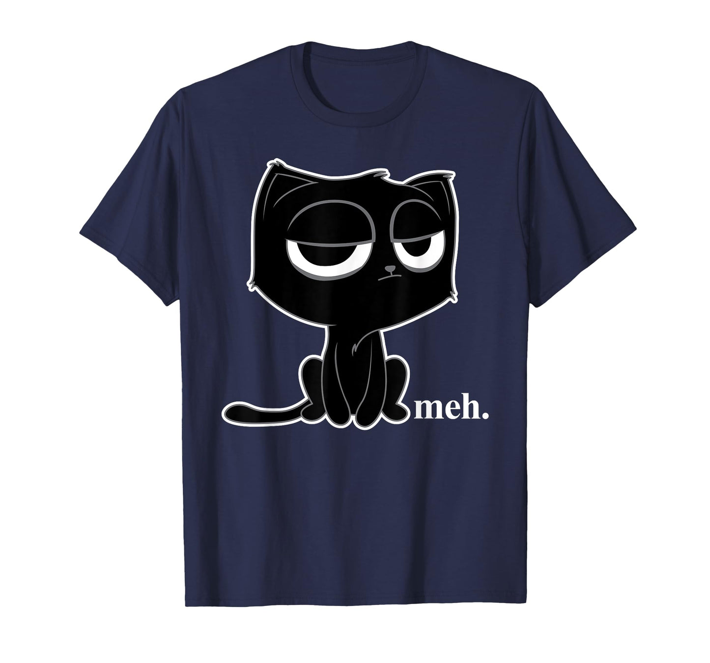 Funny Meh Cat T-Shirt - Cute Kitty Tee Shirt T-Shirt
