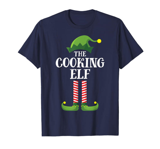 Cooking Elf Matching Family Group Christmas Party Pyjamas T-Shirt