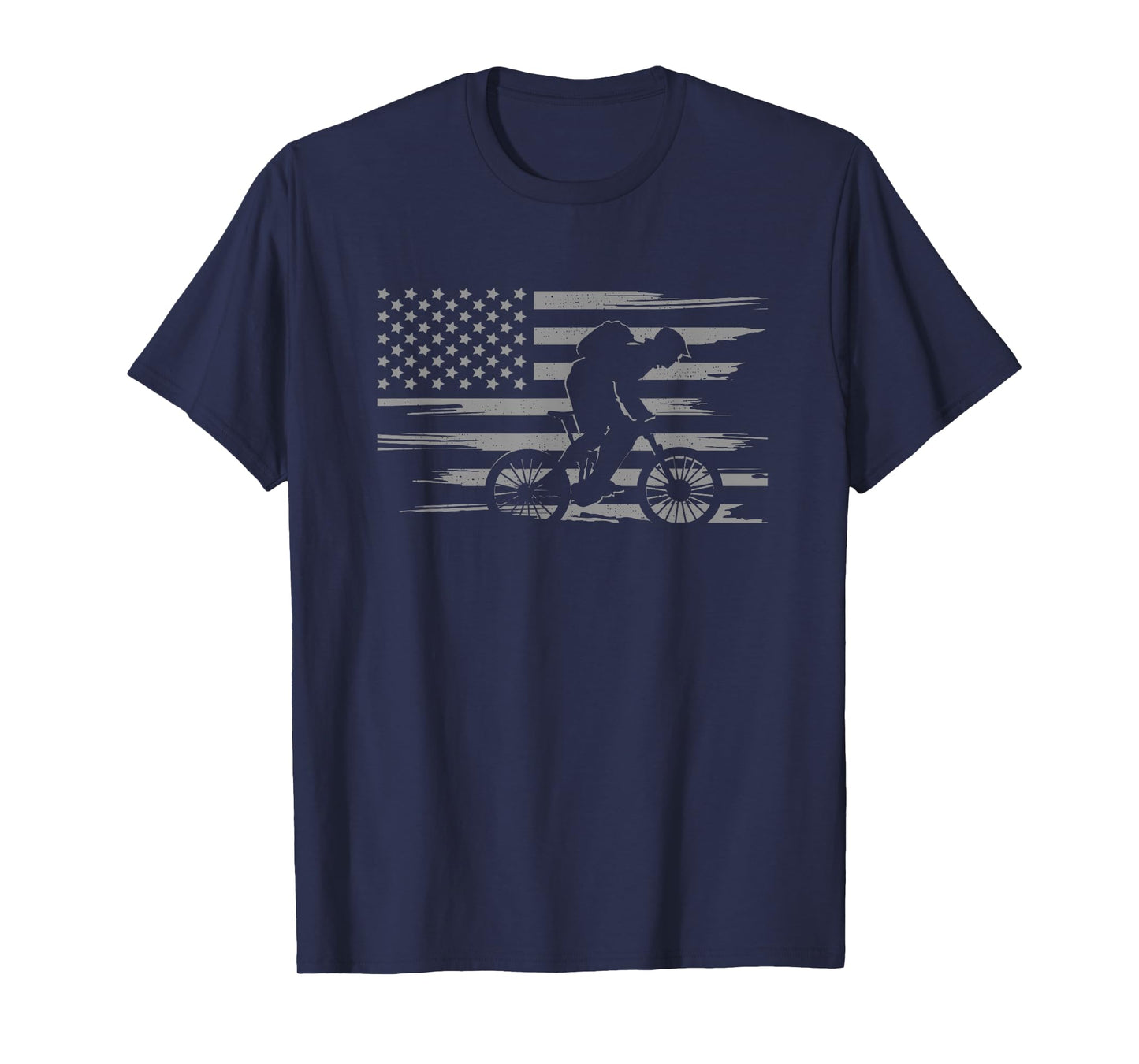 American Flag MTB Mountain Bike Apparel - MTB Mountain Bike T-Shirt