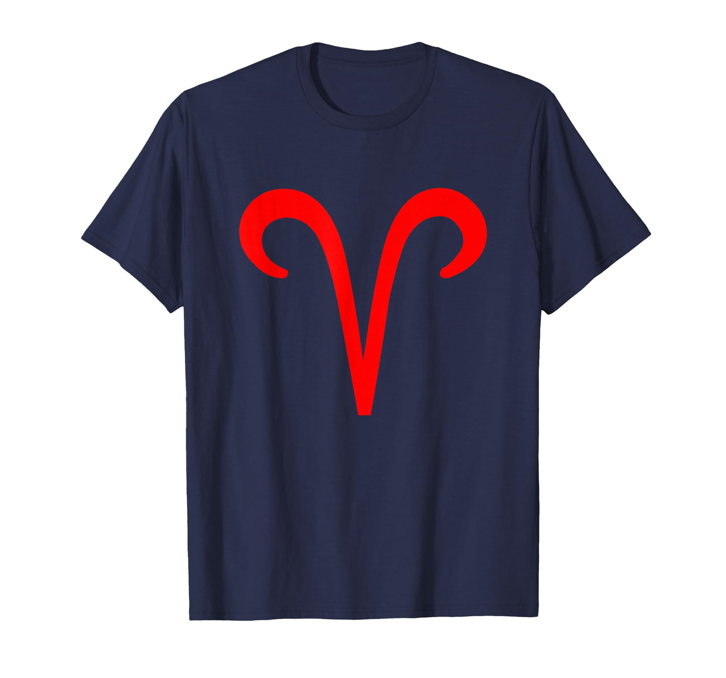 Vintage Aries Birthday Sign Zodiac Symbol Red T-Shirt