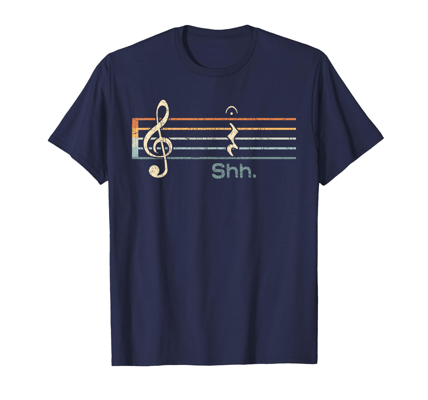 Funny Music Shh Quarter Rest and Fermata Notation Musician T-Shirt