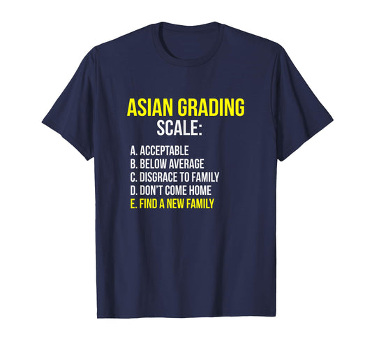 Asian Grades Career Student Funny Tiger Parenting T-Shirt